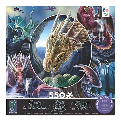 Ceaco Lisa Parker Night Spirit 550 pièces Puzzle Dragon Montage