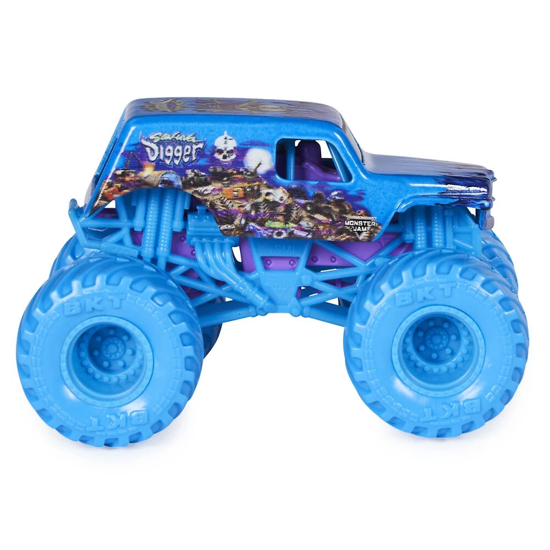 Monster Jam, Monster truck Son-uva Digger officiel, véhicule en métal moulé, échelle 1:64