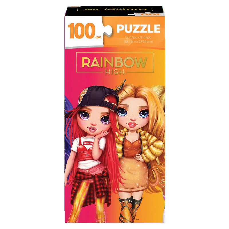 Rainbow High, Puzzle de 100 pièces avec boîte verticale pour rangement facile, pour les enfants à partir de 4 ans