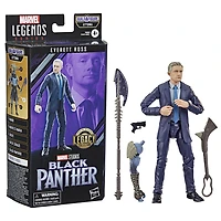 Marvel Legends Series Black Panther Legacy Collection, figurine Everett Ross MCU de 15 cm avec 1 accessoire et 3 pièces Build-A-Figure