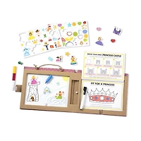 Melissa & Doug Natural Play: jouer, dessiner, créer un kit de dessin et d'aimants réutilisables - Princesses (54 aimants