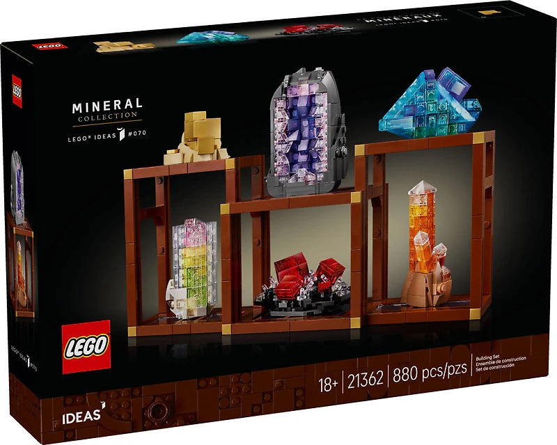 LEGO Ideas Mineral Collection Building Set for Adults - Customizable Bedroom or Office Décor - 21362