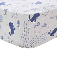 Drap-housse Boho Bay Sealife pour lit de bébé