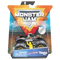Monster Jam, Monster truck authentique Bad News Travels Fast en métal moulé à l'échelle 1:64, série Arena Favorites