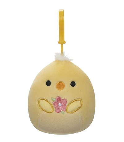 Squishmallows de 8,8 cm à pince - Pâques - Triston poussin jaune