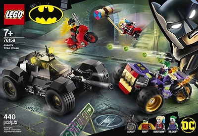 LEGO Super Heroes La poursuite du Joker en moto à 3 roues 76159 (440 pièces)