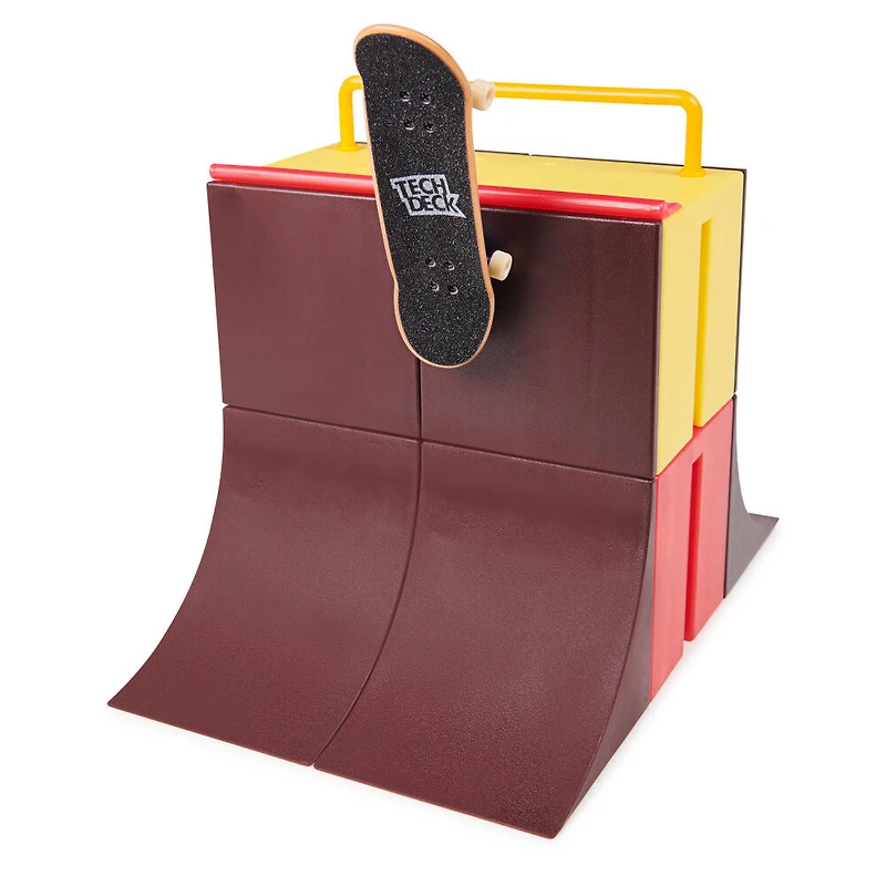 Tech Deck, Vert Wall 2.0, X-Connect Park Creator, Coffret rampe à construire et à personnaliser avec fingerboard exclusif