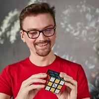 Rubik's Metallic 40th Anniversary Cube, 3x3 Cube with a Twist, Classic Problem-Solving Puzzle Toy