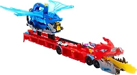Hot Wheels City Hot Wheels Ultimate Dual Dragon Transporter & 2 1:64 Scale Toy Cars
