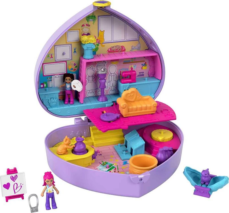 Polly Pocket - Avec Shani - Coffret Atelier Artistique - Notre exclusivité