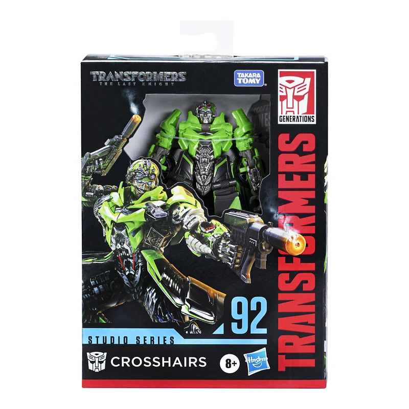 Transformers Studio Series 92, figurine Crosshairs classe Deluxe de 11 cm du film Transformers : Le dernier chevalier