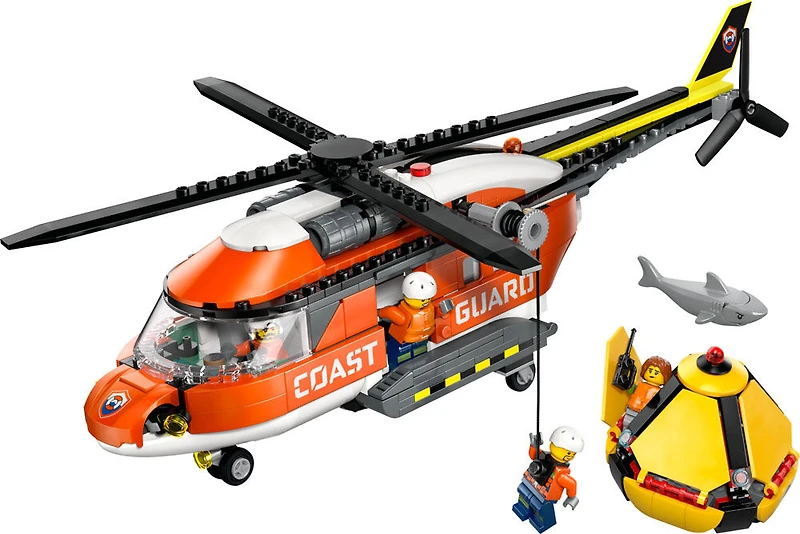 LEGO City Coast Guard Helicopter Building Toy for Kids, Boys & Girls, Ages 7+ - 60503