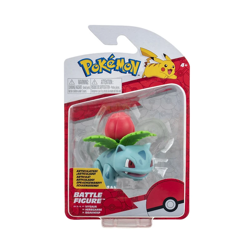 Ensemble de figurine de combat Pokémon - Herbizarre (Ivysaur)