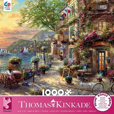 Ceaco! Thomas Kinkade - French Riviera Café casse tête (1000 pc)