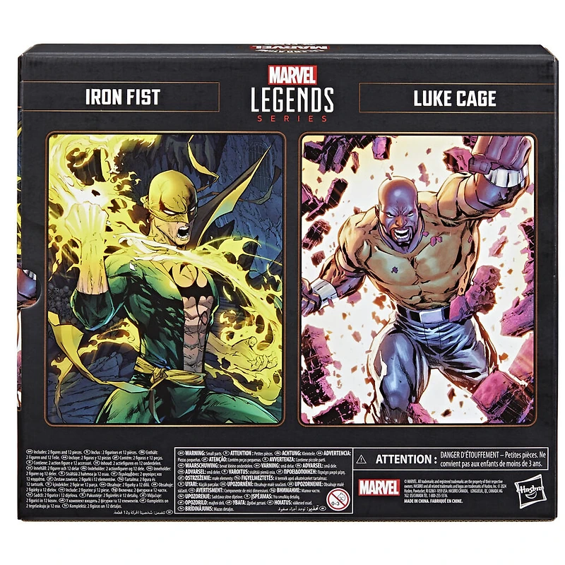 Marvel Legends Series Iron Fist et Luke Cage, figurines inspirées des bandes dessinées