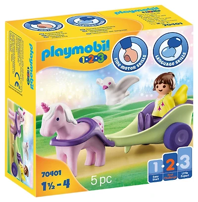 Playmobil - Calèche avec licorne et fée