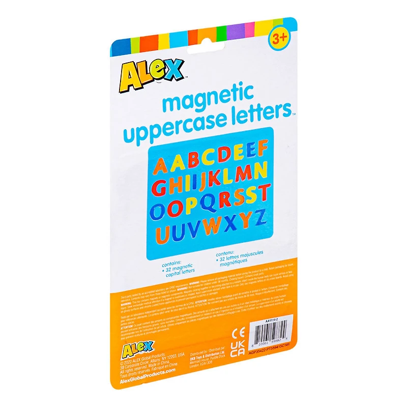 Lettres majuscules magnétiques