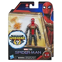 Marvel Spider-Man Mystery Web Gear, figurine Iron Spider à costume combiné