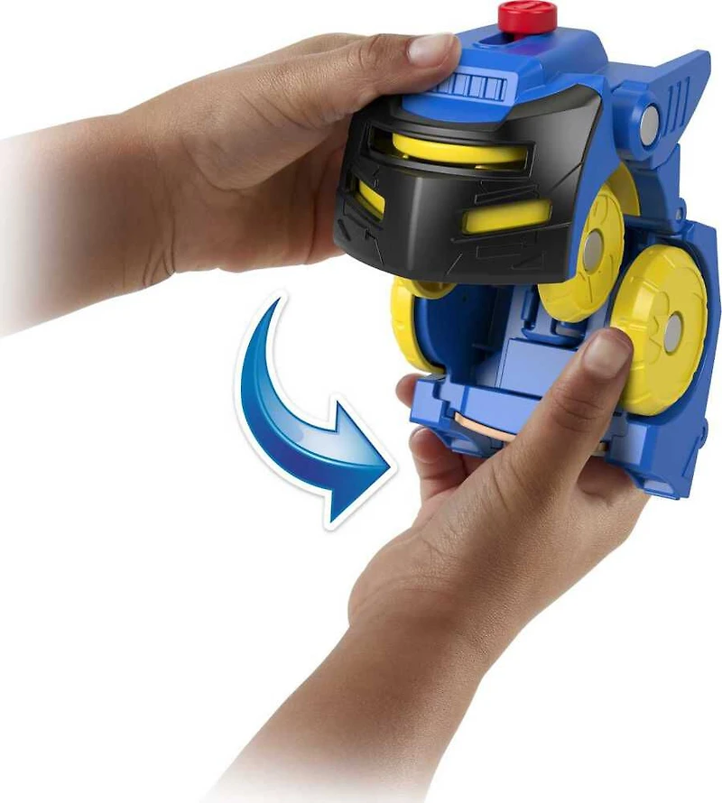 DC Super Friends-Coffret Batman et Batmobile Head Shifters-Imaginext