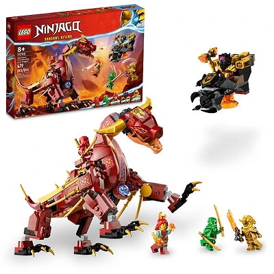 LEGO NINJAGO Le dragon de lave transformable 71793 Ensemble de jeu de construction (479 pièces)