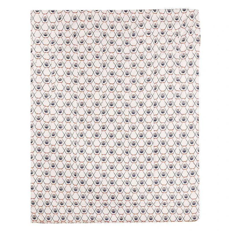 Ensemble de literie simple 4 pièces LNH- Oilers de Edmonton