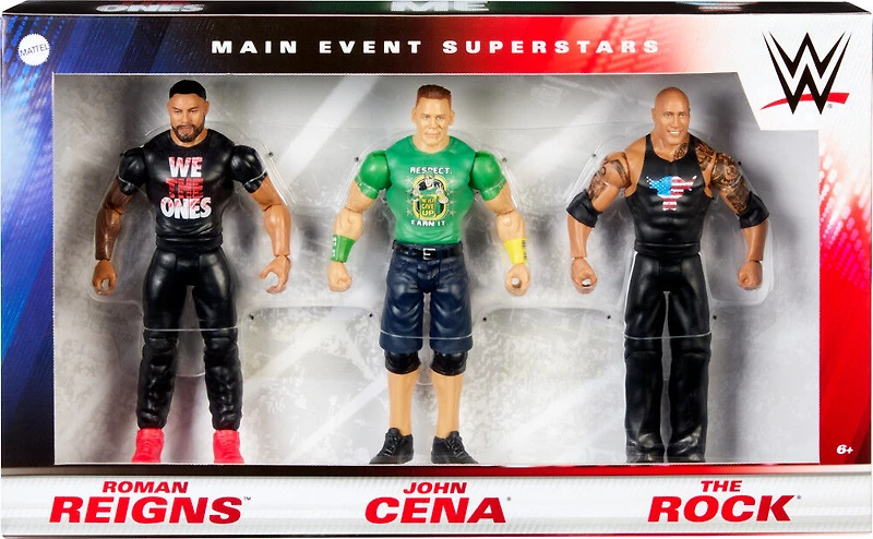WWE-Superstar-Coffret 3 figurines articulées