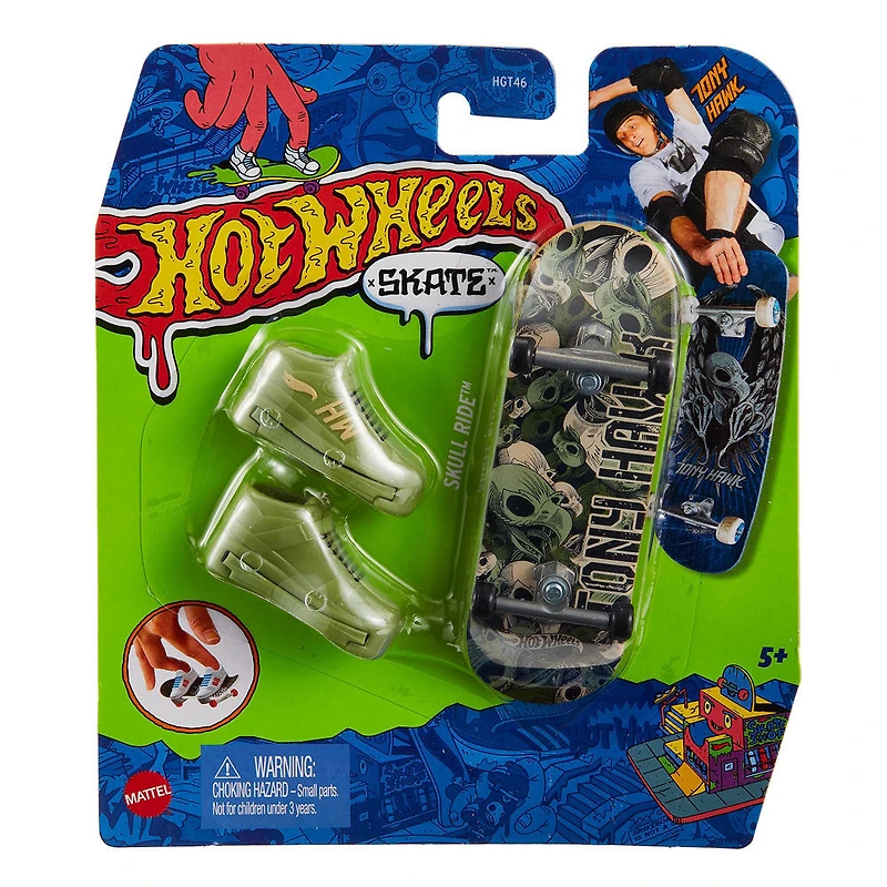 Hot Wheels Skate Tony Hawk Fingerboard & Skate Shoes - 1 per order, assortment may vary (Each sold separately, selected at Random)