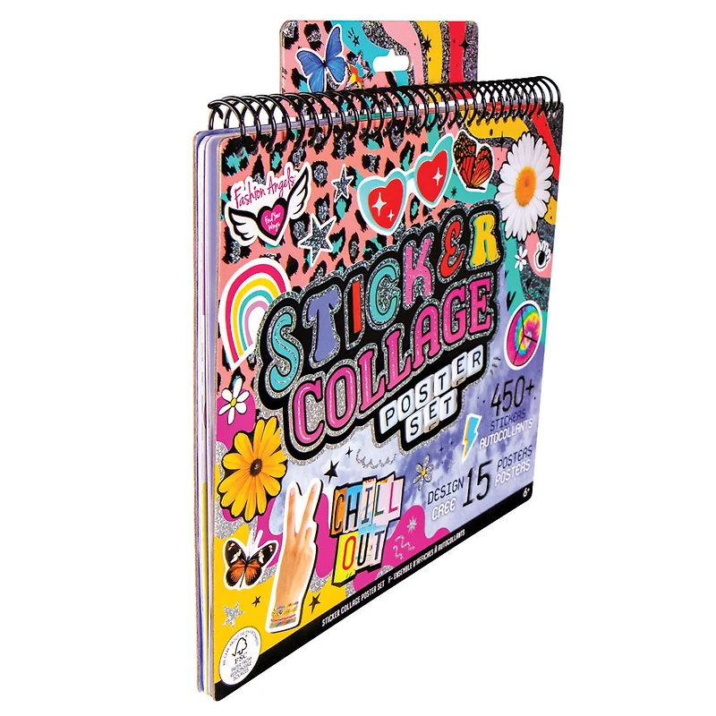 Sticker Collage Portfolio Poster Set