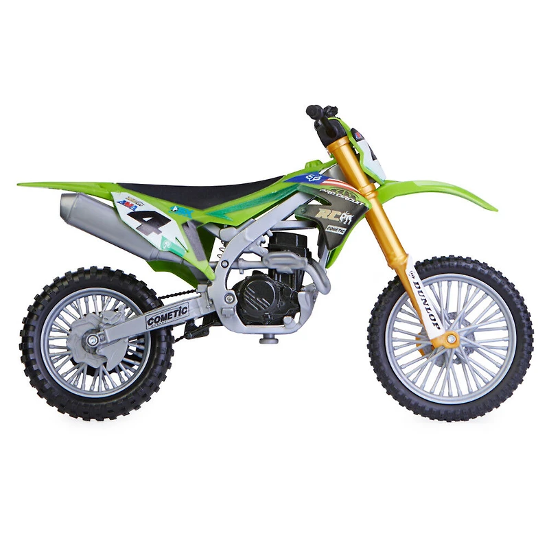 Supercross, Authentic Ricky Carmichael 1:10 Scale Collector Die-Cast Motorcycle Replica with Display Stand