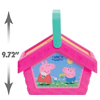 Peppa Pig Let's Have a Picnic Set, Travel Toy with Handle Includes 4 Settings and Play Food, 15-Pieces