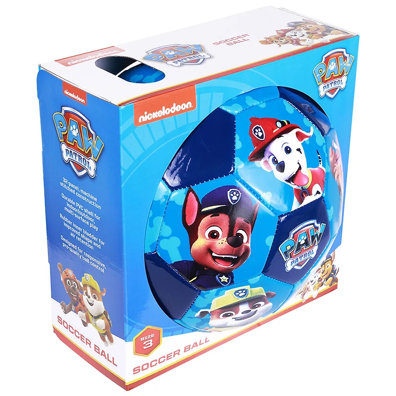 Ballon de soccer avec personnages de la Pat' Patrouille