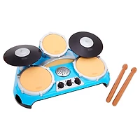 My Real Jam Drum Set, Toy Drums with Drumsticks and Case