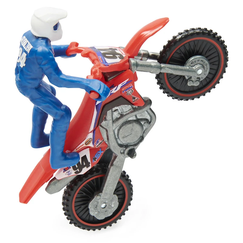 Supercross, Authentic Ken Roczen 1:24 Scale Die-Cast Motorcycle with Rider Figure, for Kids and Collectors