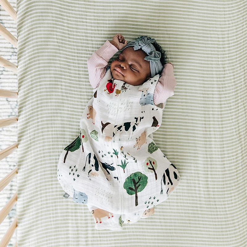 Red Rover - Cotton Muslin Sleep Bag Medium - Family Farm