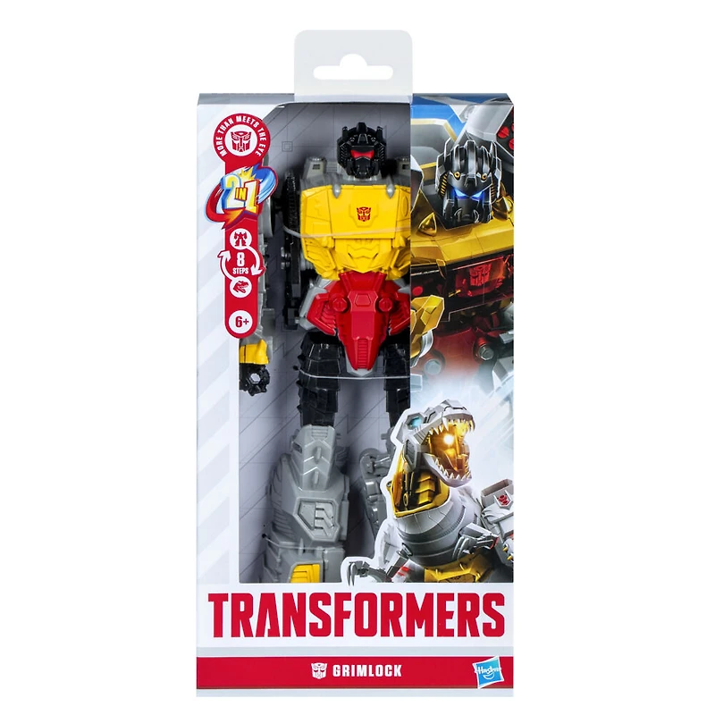 Transformers Authentics Titan Changers, figurine Grimlock, pour enfants à partir de 6 ans