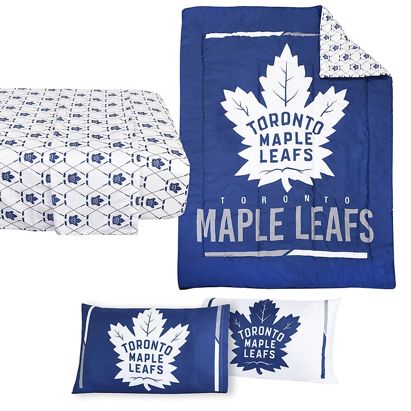 NHL Toronto Maple Leafs 4-Piece Twin Bedding Set
