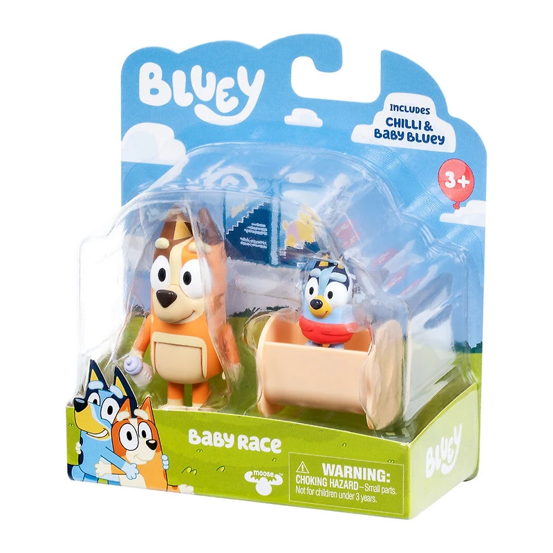 Bluey S10 Figurine 2Pk Baby Bluey Et Chilli