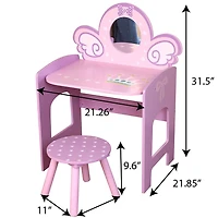 Vanité Licorne Avec Tabouret