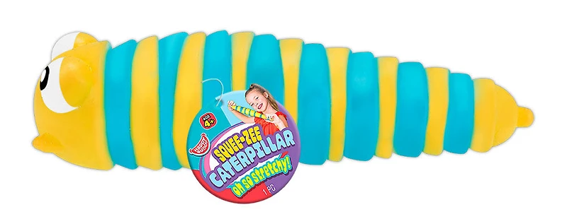 Happy Bunch SqueZee Caterpillar - Édition anglaise - 1 par commande, la couleur peut varier (Chacun vendu séparément, sélectionné au hasard)