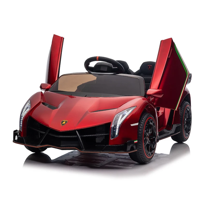 KidsVip 12V Lamborghini Veneno W/RC- Red