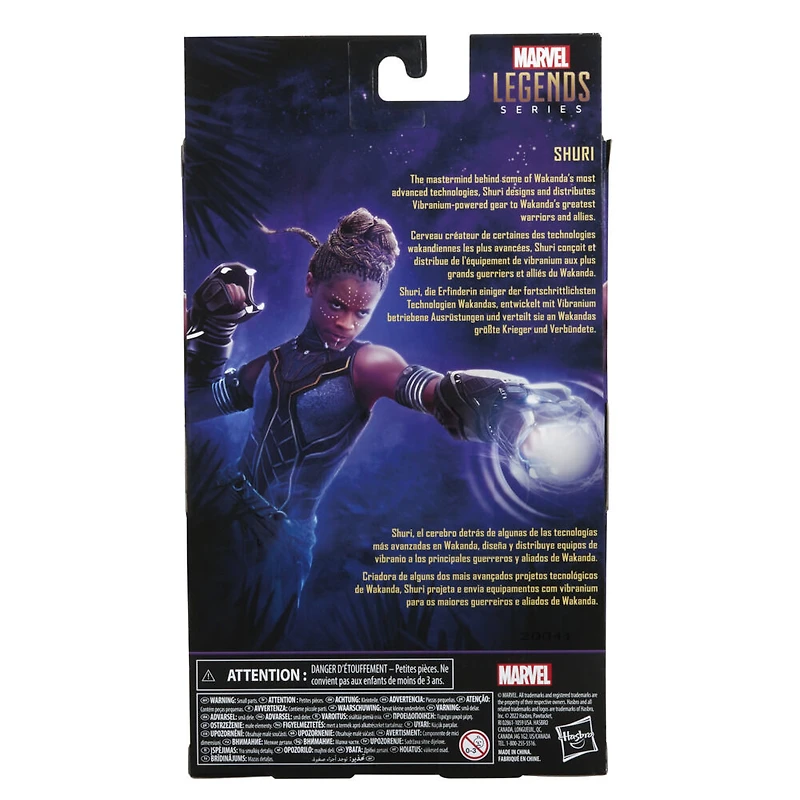 Marvel Legends Series Black Panther Legacy Collection Shuri 6-inch Action Figure Collectible Toy, 2 Accessories