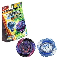 Beyblade Burst QuadDrive, Pack de 2 toupies de compétition Roar Balkesh B7 et Stone Balderov B7