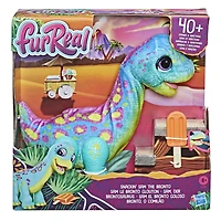 furReal, Sam le bronto glouton, animatronique interactif en peluche, plus de 40 sons et réactions