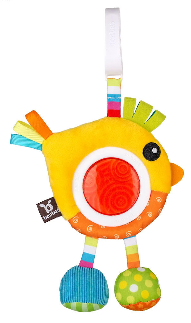 Secoueurs de voyage amis éblouissants Benbat - Oiseau / Jaune / 0-12 mois