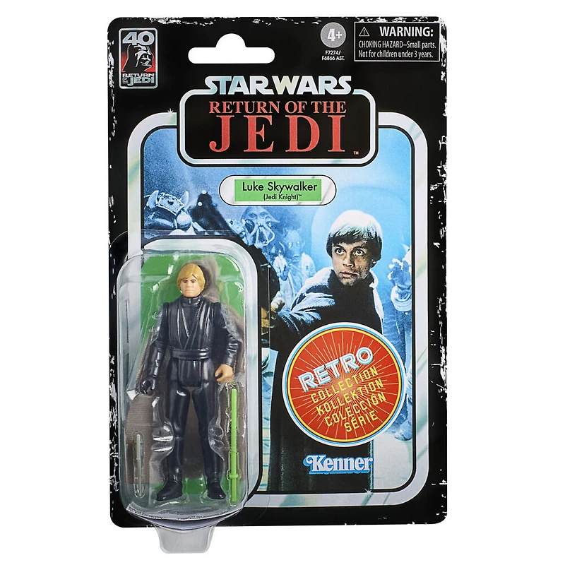 Star Wars Retro Collection, Luke Skywalker (Jedi Knight), figurine de 9,5 cm