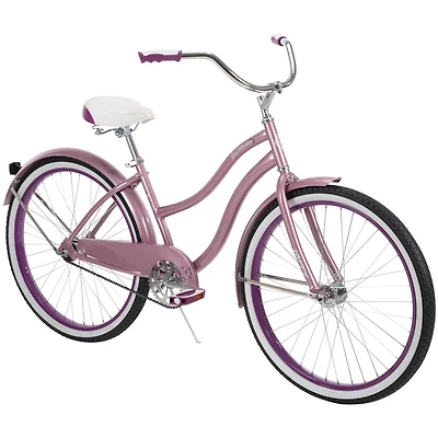 Huffy - Vélo Cruiser pour femmes " Good Vibrations ", Rose, 26 pouces