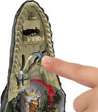Coffret de jeu Mosasaure JurassicWorld: Renaissance de luxe, 7fonctions et effets sonores interactifs, 6micro figurines