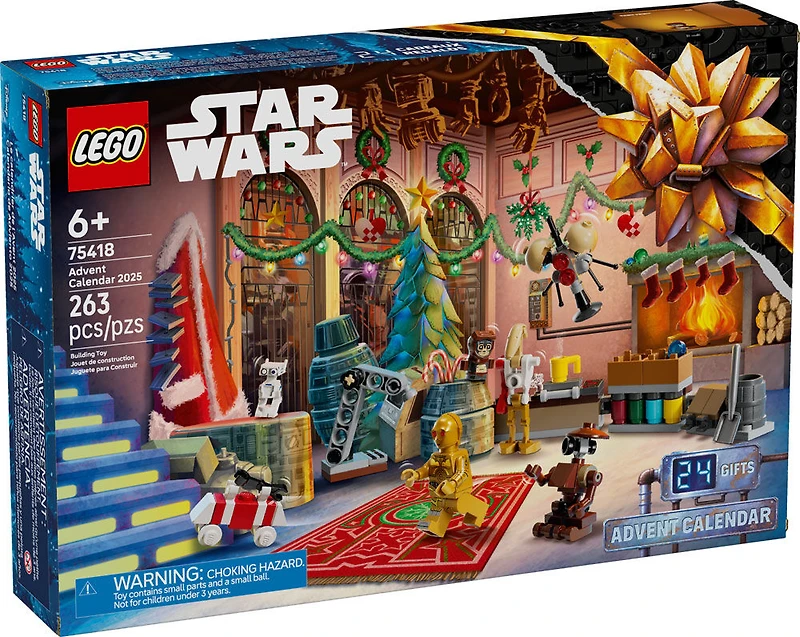 LEGO Star Wars Advent Calendar 2025, Gift Set, Building Toys, Christmas Present for Kids 75418
