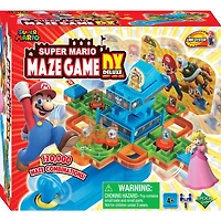 Epoch Games Super Mario Maze Game DX, Tabletop Skill and Action Game with Collectible Super Mario Action Figures  - R Exclusive - English Edition