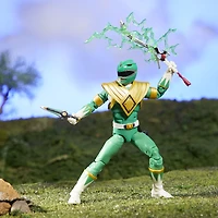 Power Rangers Lightning Collection Mighty Morphin, figurine de Ranger vert, avec accessoires